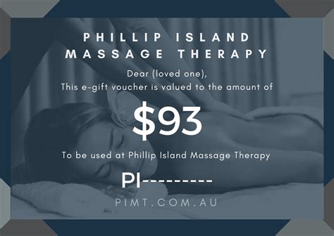 One Hour Massage Voucher Phillip Island Massage Therapy