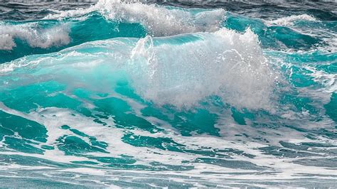 Water Sea Surf Wave Ocean Splash Motion Wind Ocean Waves Foam
