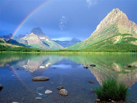 Landscape With A Rainbow Wallpapers And Images Wallpapers Pictures