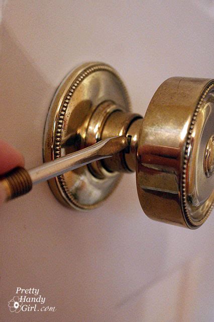 How do you replace a door handle? Removing Door Knobs, Latches and Hinges - Pretty Handy Girl