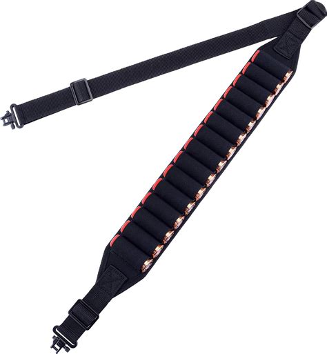 Boosteady Black Shotgun Sling With Shell Holder 2 Point Non Slip