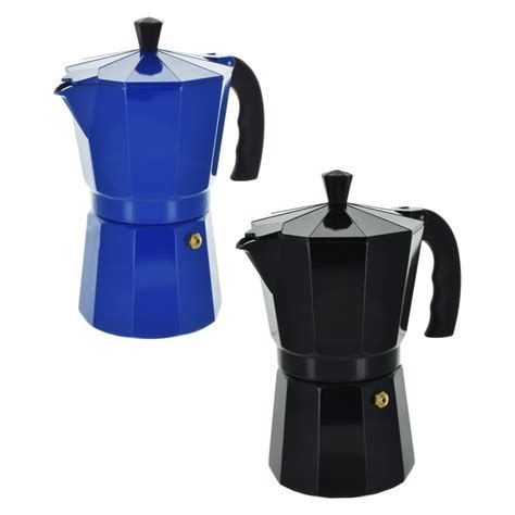 cafetera italiana 12tzas aluminio rojo azul negro el clon 549 00 en mercado libre