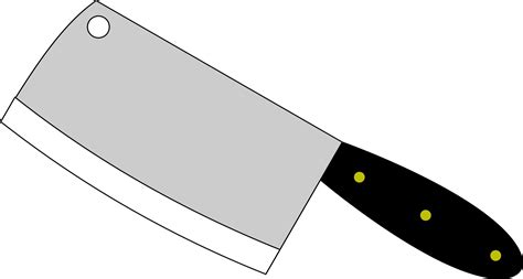 Butcher Knife Cleaver Kitchen Knives Clip Art Knife Png Download
