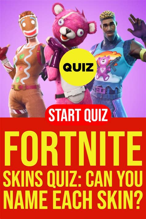 Guess the weapon sound in fortnite battle royale! Fortnite Skins Quiz: Can You Name Each One? | Skin quiz ...