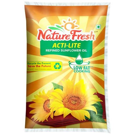 Buy Nature Fresh Sunflower Oil Acti Lite Refined 1 Ltr Pouch Online At