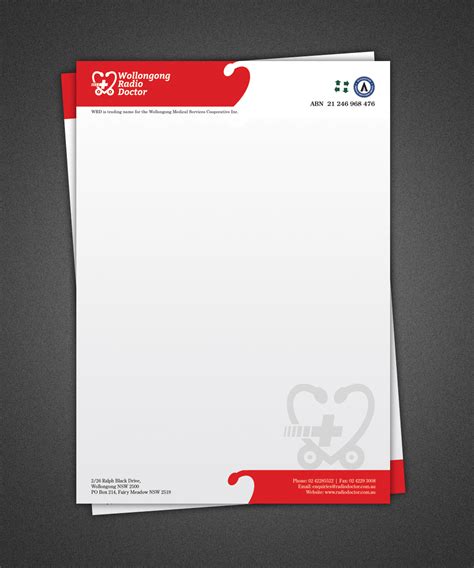 The doctor letterhead design used will also function to show your professionalism to your patients and colleagues. Doctor Letterhead Design | free printable letterhead