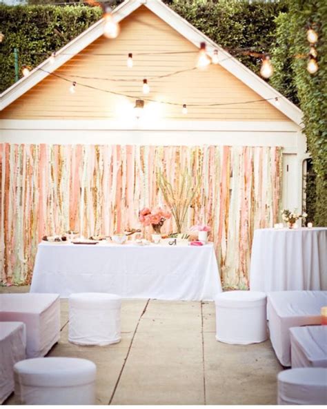 There are a lot of designs to choose from, too. Shiny streamers to cover a garage door! | Wedding ...