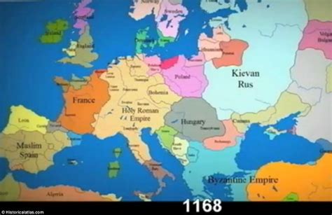 Time Lapse Video Shows Constantly Changing Borders In Europe Over The