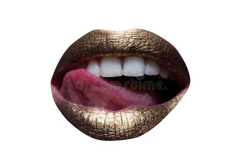 Red Lips Mouth And Tongue Icon Poster And Banner Of Open Mouth Close