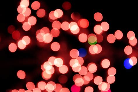 Blurred Christmas Lights Red Picture Free Photograph Photos Public