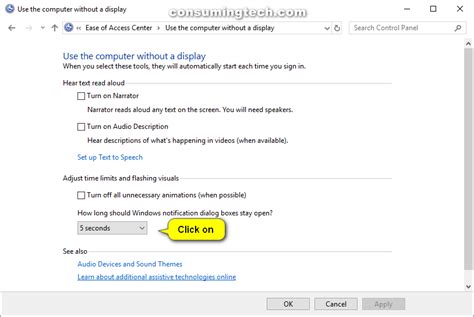 Change How Long To Show Notifications In Windows 10 Consumingtech