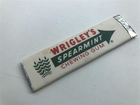 Stará Nerozbalená Plátková žvýkačka Wrigleys Spearmint Chewing Gum