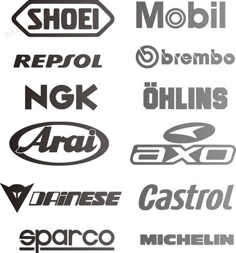 Cool Car Sponsor Decal Pack Racing Sponsors Logo Sport Sticker Emblem