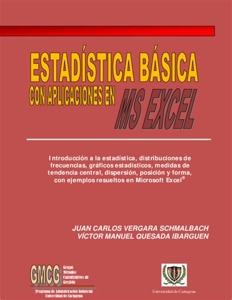 Pdf Libro De Estadistica Basica Sara Gonzalez