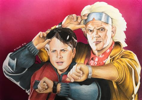 Back to the Future Marty McFly drawing by billyboyuk on DeviantArt