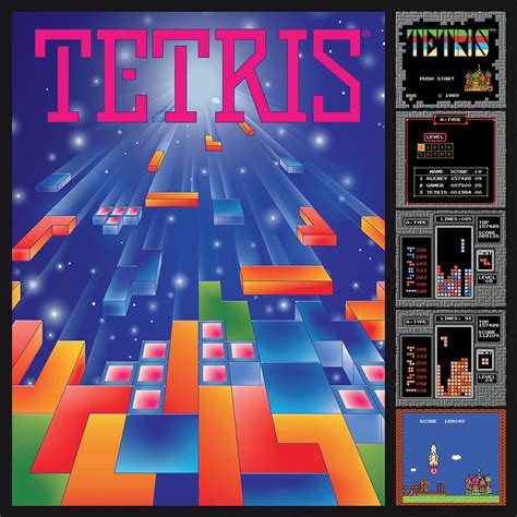 Tetris Gaming Poster 750 Piece Puzzle