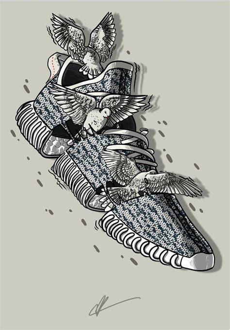 Tons of awesome cool hypebeast computer wallpapers to download for free. Sneaker Art - Kanye - Yeezy 350 "Turtledove" | Seni ...