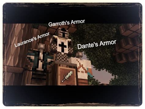 Laurances Armor Garroths Armor And Dantes Armor On Mc Diaries