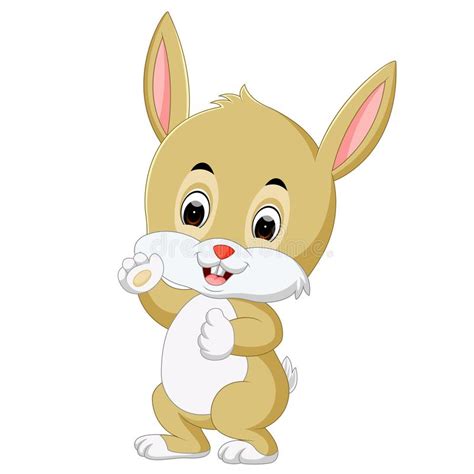 Cute Rabbit Cartoon Stock Vector Illustration Of Brown 109109872