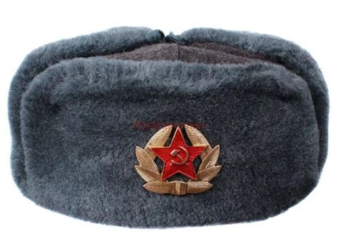 cap ushanka hat military winter soviet soldier russian army ussr uniform man ebay