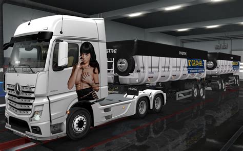 Skin Mercedes Benz Actros Mp4 Katy Perry 136 Truck Skin Euro Truck