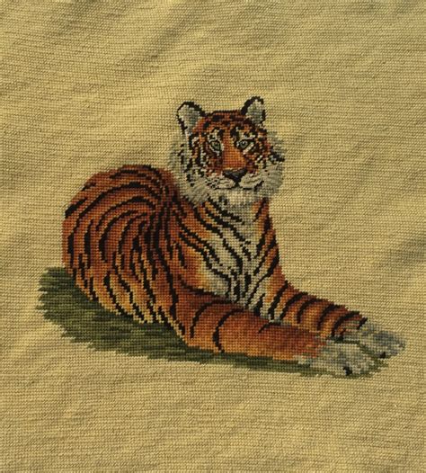Large Wool Tapestry Tiger By CallMeMadame On Etsy Wool Tapestry