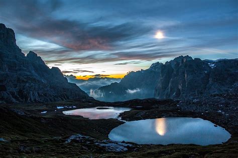 Moonlight Above Laghi Dei Piani And Tre License Image 71351631