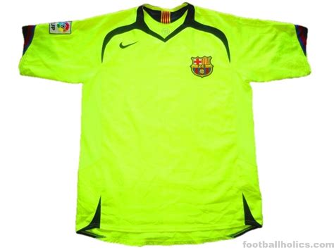Nike Barcelona 2006 Away Jersey Neon Green Soccer Plus