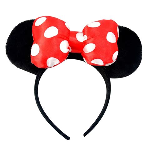1pcs Hot Cartoon Mickey Minnie Headband Cute Mouse Ear Hair Band Small