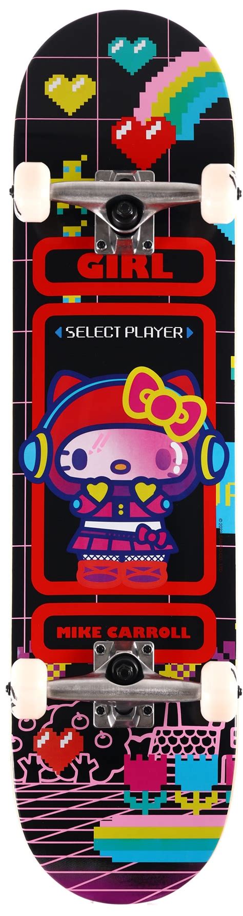 Girl Carroll Sanrio Kawaii Arcade 80 Complete Skateboard Tactics