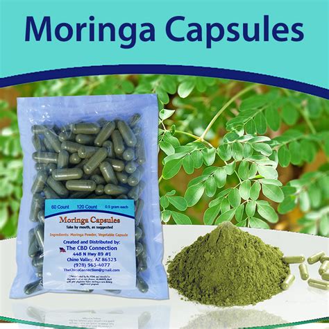 Moringa Leaf Capsules 120ct The Cbd Connection