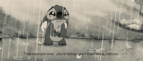 Sad cartoon images with quotes. black and withe, cartoon, cute, lilo &, stitch, - image ...