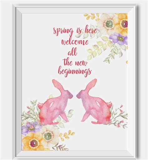 Spring Is Here Welcome All The New Beginnings Inspirational Quote