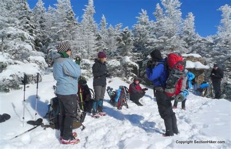 Mount Waumbek Winter Instructional Trip Section Hikers Backpacking Blog