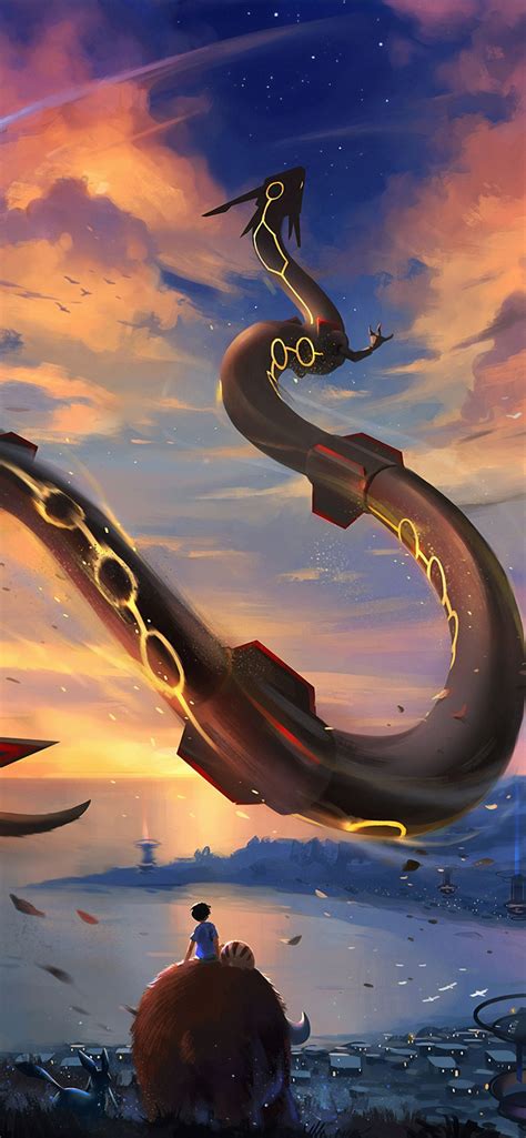 Rayquaza Pokemon Phone Wallpapers Wallpaper Cave