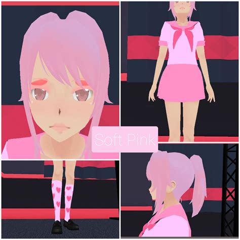 Yandere Simulator Skin Soft Pink By Nicokesenpai On Deviantart