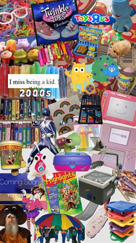 A Collage Of Toys Books And Other Items From The 80ss