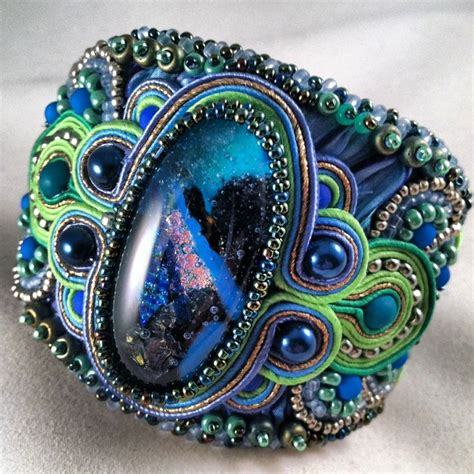 Pin By Amee Runs With Scissors On My Soutache Jewelry Bead Embroidery