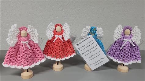 Clothes Pin Guardian Angeleasy Crochet Guardian Angel With Poem