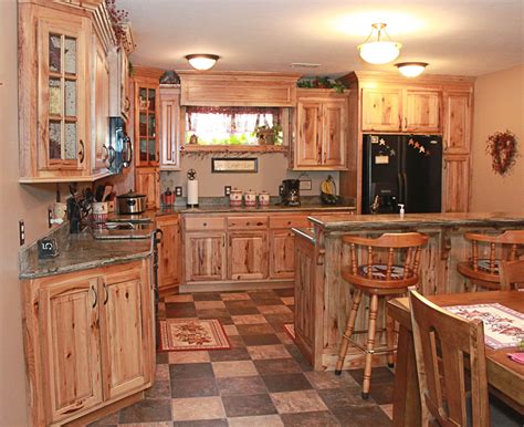 Rustic Hickory Kitchen Cabinets For Sale Anipinan Kitchen