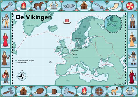 Viking Art Old World Map