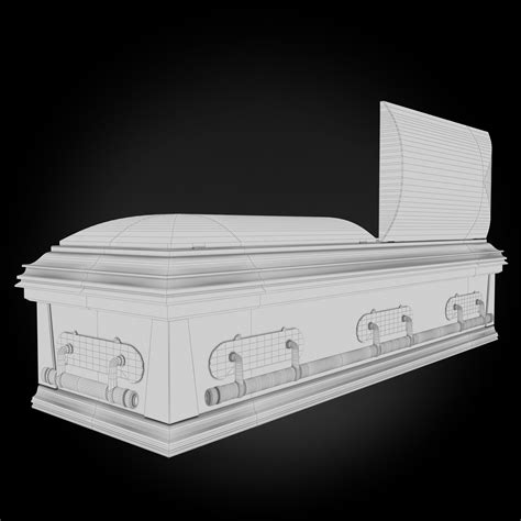 High Def Classic Coffin Wood Modern 3d Model Cgtrader