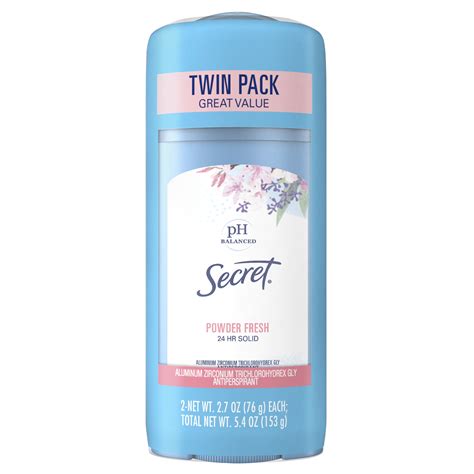 Secret Solid Antiperspirant Deodorant Powder Fresh 27 Oz 2 Pack