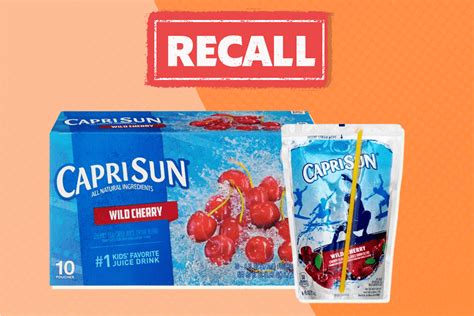 Thousands Of Capri Sun Juice Pouches Recalled Due To Cleaning Solution Contamination