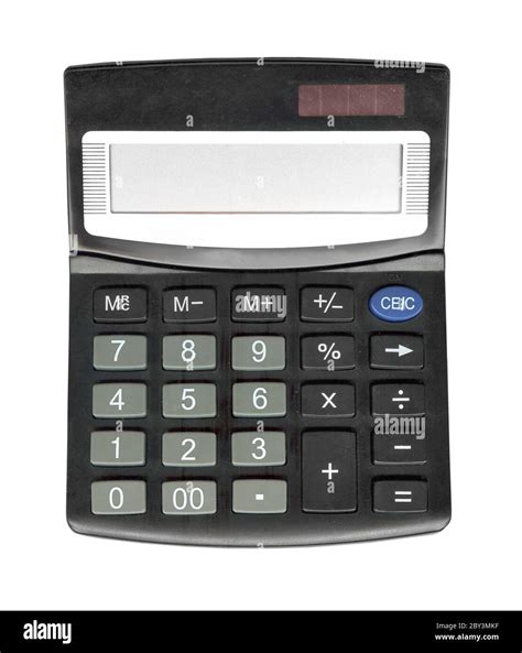 Black Calculator Isolated Stock Photo Alamy