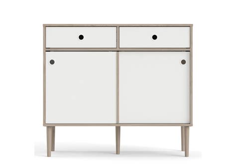 Rome Sideboard 2 Sliding Doors 2 Drawers In Jackson Hickory