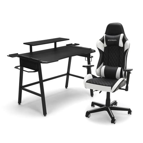 Between recent articles about the effects of sitting down on your body and our experimentation with standing desks the best gaming chairs will complete your pc setup, not just from an aesthetic point of view, but because you will likely. RESPAWN Gaming Chair (RSP-100) and Gaming Desk (RSP-1010 ...