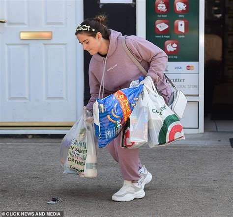 Jacqueline Jossa Struggles To Carry Her Bags As Casually Clad Star