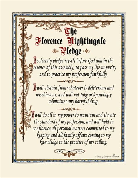 Florence Nightingale Pledge Printable