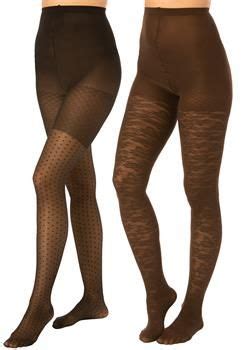 Plus Size 2 Pack Pattern Hosiery Patterned Hosiery Cheap Plus Size